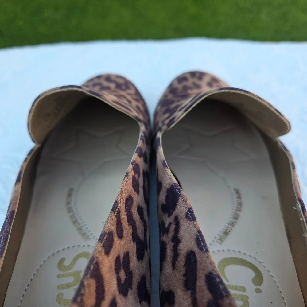 Circus by Sam Edelman Harlem Leopard Print Loafers Brown Black Flats 6.5M Fall